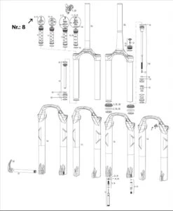 ROCKSHOX Reba / Recon Compression Damper Adjuster Knob Kit -Velo Fusion Promos Boutique 1054119GVHX3rHr17gF