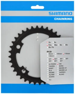 Shimano Plateau Pour FC-R7000 50/34 Dents -Velo Fusion Promos Boutique 105 FC R7000 34 schwarz Verpackung