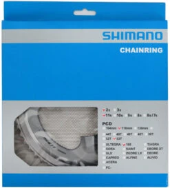 Shimano Plateau Pour FC-R7000 53/39 Dents -Velo Fusion Promos Boutique 105 FC R7000 53 silber Verpackung