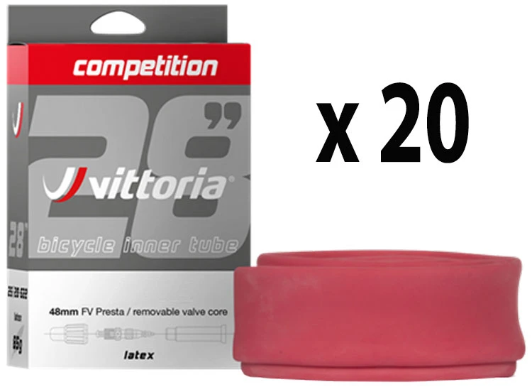 Vittoria Chambre à Air Competition Latex 19/23-622 48mm (20 Pièces) 1 Vittoria Chambre à Air Competition Latex 19/23-622 48mm (20 Pièces)