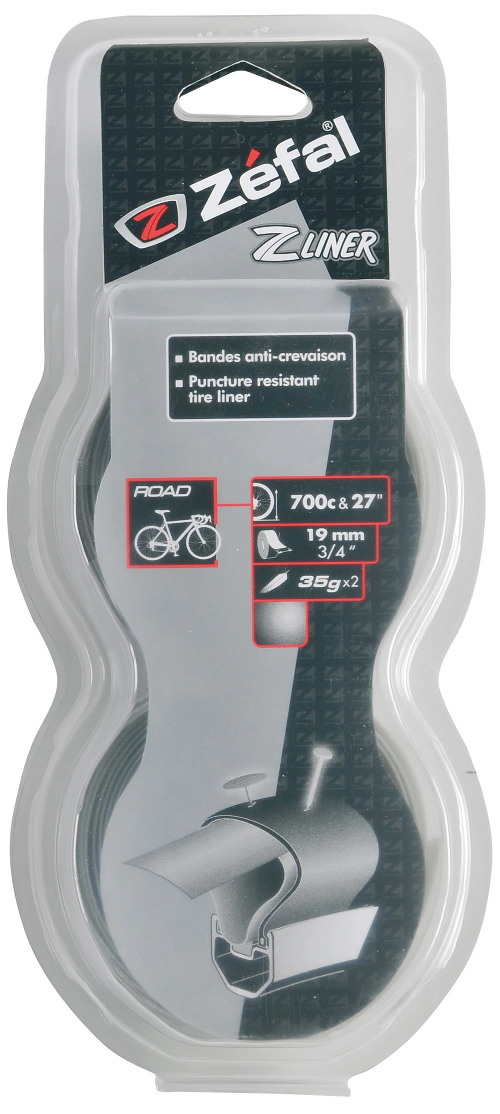 ZEFAL Z Liner Bande Anti-crevaison Road 1 ZEFAL Z Liner Bande Anti-crevaison Road