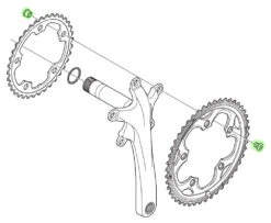 Shimano Vis De Plateau ALFINE/TIAGRA/SORA (5 Pièces) 9 Shimano Vis De Plateau ALFINE/TIAGRA/SORA (5 Pièces) -Velo Fusion Promos Boutique FC CX50