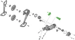 Shimano Unité D'axe Pour Support De Dérailleur RD-M6100 -Velo Fusion Promos Boutique Shimano Achseinheit fur RD M6100 Schaltwerk Halter Y3HK98010 c