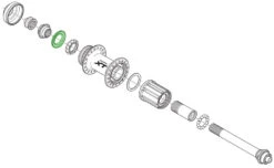 Shimano Bague D'étanchéité Pour Moyeu De Roue Arrière -Velo Fusion Promos Boutique Shimano Dichtring fur Hinterradnabe Y26D10000 b