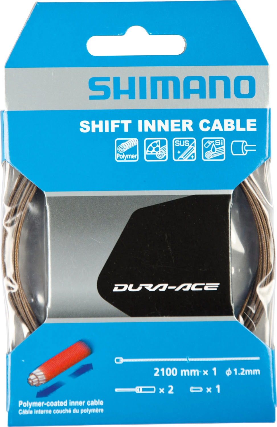Shimano Câble De Commande En Polymère 1,2mm 1 Shimano Câble De Commande En Polymère 1,2mm