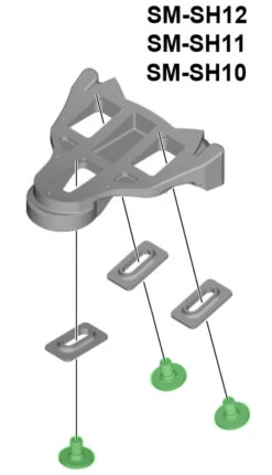 Shimano Vis De Plaque De Chaussure M5 X 10mm Pour SM-SH10/11/12 -Velo Fusion Promos Boutique Shimano SPD SL CleatsfHaCIYxUsmFTt