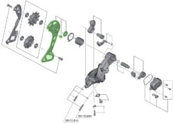 Shimano Plaque Extérieure Pour RD-M8000 -Velo Fusion Promos Boutique Shimano Kettenleitblech Aussen fur RD M8000
