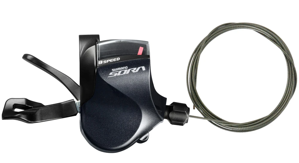 Shimano Levier De Changement De Vitesse SORA SL-R3000 9x Flat-Bar, Droite 1 Shimano Levier De Changement De Vitesse SORA SL-R3000 9x Flat-Bar, Droite