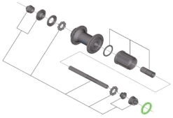 Shimano Bague D'espacement 1.85mm Pour Cassettes 10 Vitesses -Velo Fusion Promos Boutique Shimano Y4T724000 b