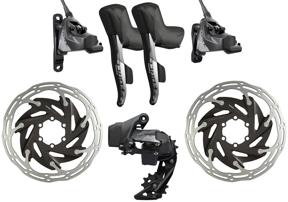 SRAM Force ETap® AXS Groupe De 1x12 Vitesses HRD 6 Trous Disc 1 SRAM Force ETap® AXS Groupe De 1x12 Vitesses HRD 6 Trous Disc