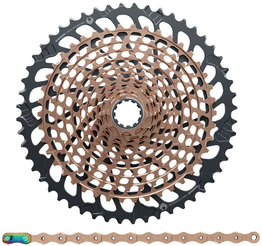 SRAM XX1 Eagle XG-1299 Cassette 10-52T+XX1 Eagle Chaîne 12-speed Kit D'usure 1 SRAM XX1 Eagle XG-1299 Cassette 10-52T+XX1 Eagle Chaîne 12-speed Kit D'usure