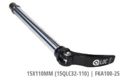 SUNTOUR Q-LOC 2 Axe De Roue Complet 11 SUNTOUR Q-LOC 2 Axe De Roue Complet -Velo Fusion Promos Boutique Suntour 15x110mm 15QLC32 110 FKA100 25