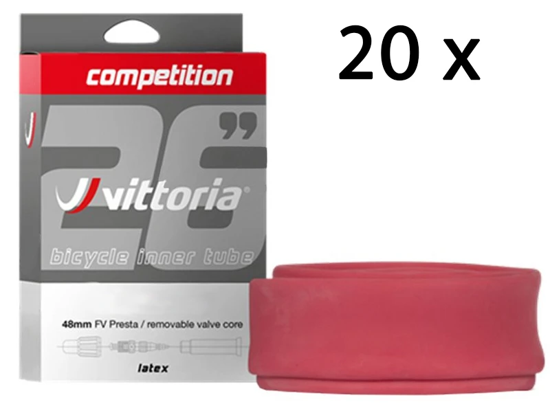 Vittoria Chambre à Air Competition Latex 26" 48mm (20 Pièces) 1 Vittoria Chambre à Air Competition Latex 26" 48mm (20 Pièces)