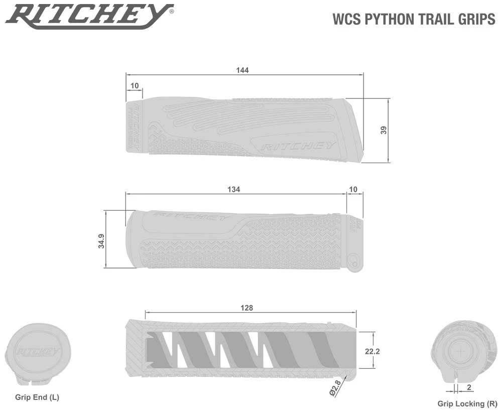 RITCHEY Poignées WCS Trail Python 3 RITCHEY Poignées WCS Trail Python – Image 3