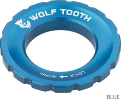 Centerlock Lockring -Velo Fusion Promos Boutique Wolf Tooth Centerlock Rotor Lockring Blue 3