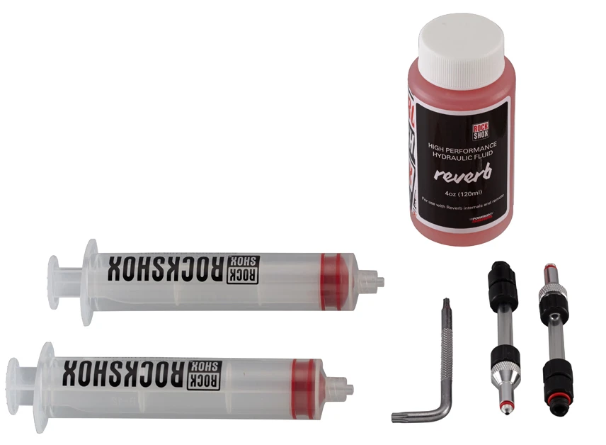 ROCKSHOX Kit De Purge Reverb, Huile Hydraulique W2,5 120ml Incluse 1 ROCKSHOX Kit De Purge Reverb, Huile Hydraulique W2,5 120ml Incluse