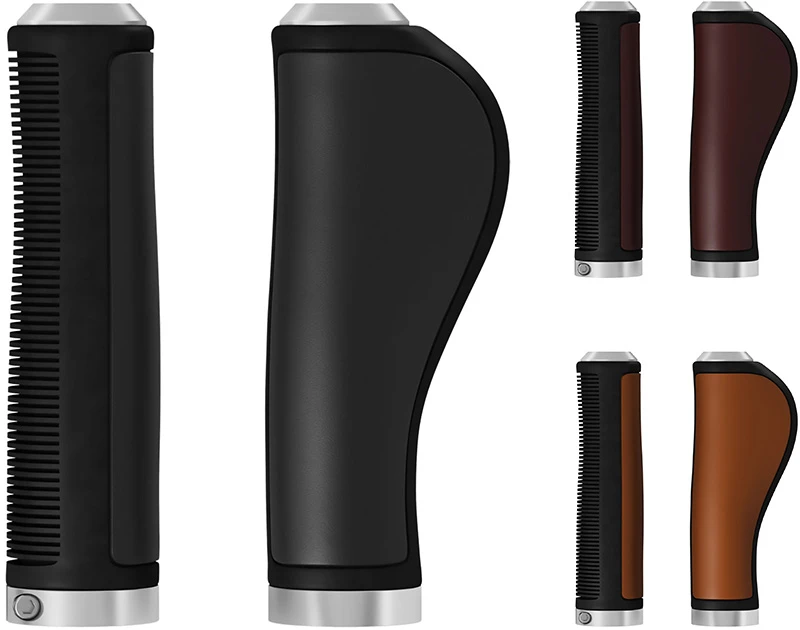 BROOKS Poignées Ergonomic Leather Grips 1 BROOKS Poignées Ergonomic Leather Grips